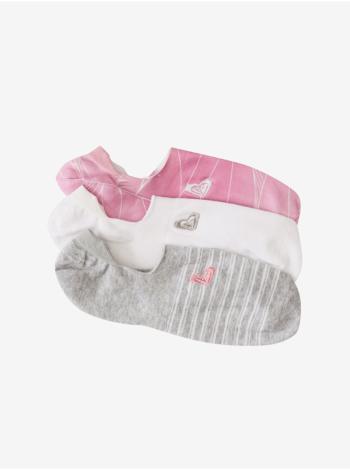 Ponožky pre ženy Roxy - ružová, svetlosivá, biela