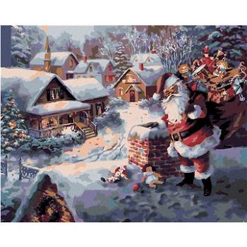 Maľovanie podľa čísel – Santa Claus s darčekmi (HRAmal00616nad)