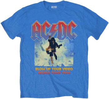 AC/DC Tričko Blow Up Your Video Blue L