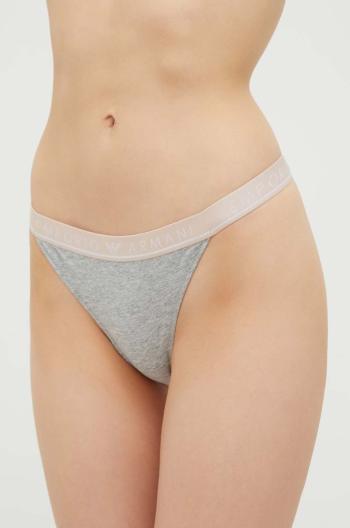 Tangá Emporio Armani Underwear 2-pak šedá farba