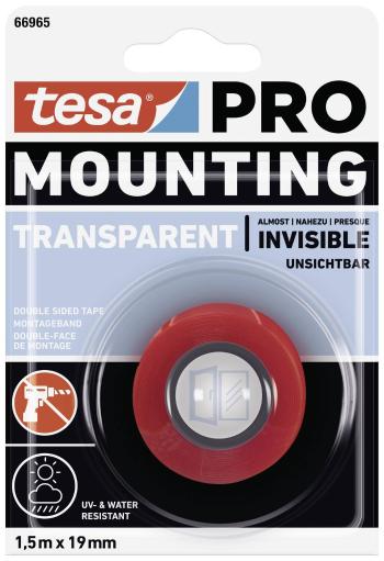 tesa Mounting PRO Transparent 66965-00000-00 montážna páska  priehľadná (d x š) 1.5 m x 19 mm 1 ks