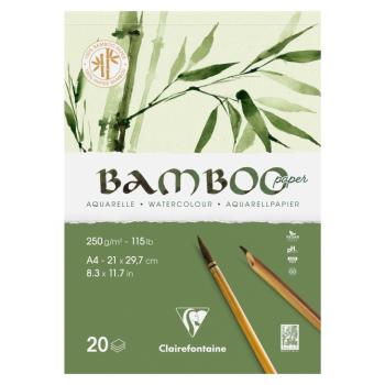 CLAIREFONTAINE BAMBOO - Aquarelový blok s bambusovým papierom A4 (20 listov)