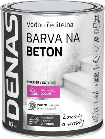 DENAS BETON - farba na betón 0840 - červenohnedá 2,5 kg