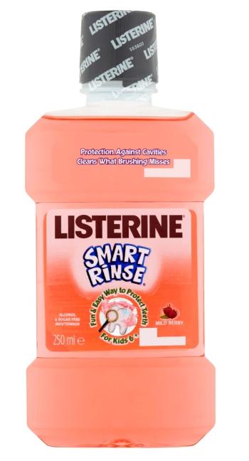 Listerine Smart Rinse Berry Ústna voda 250 ml