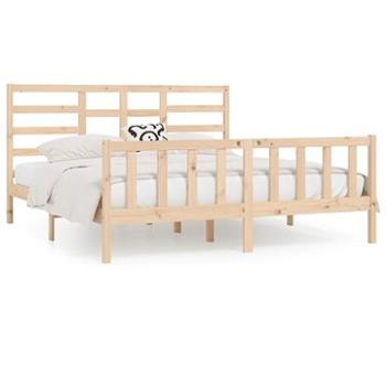 Rám postele masívne drevo 180 × 200 cm Super King, 3107628