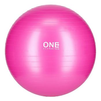 Gymnastický míč ONE Fitness Gym Ball 10 růžový, 55 cm