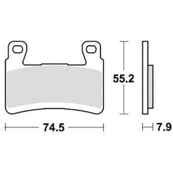 Braking brzdové doštičky (semi-metalická zmes CM66) (2 ks) M501 – 308 (M501-308)