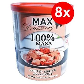 MAX deluxe kocky chudej svaloviny 800 g, 8 ks (8594025082438)