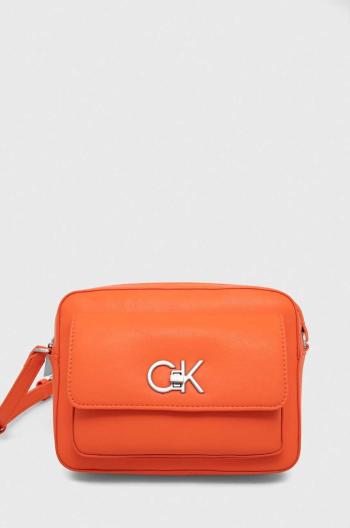 Kabelka Calvin Klein oranžová farba,K60K611083