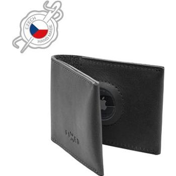 FIXED Wallet for AirTag z pravej hovädzej kože čierna (FIXWAT-SMMW2-BK)