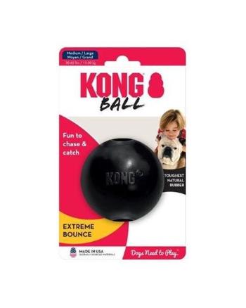 Hračka Kong guma Extreme Lopta čierna M/L 13-30 kg
