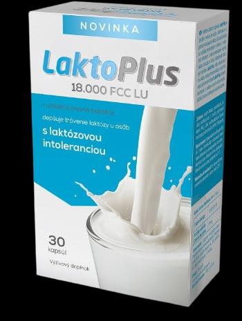 LaktoPlus 18.000 FCC LU pre osoby s laktózovou intoleranciou 30 kapsúl