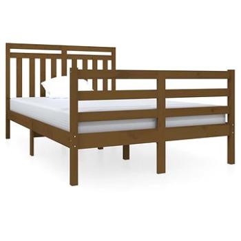 Rám postele medovo hnedý masívne drevo 120 × 190 cm Small Double, 3100627