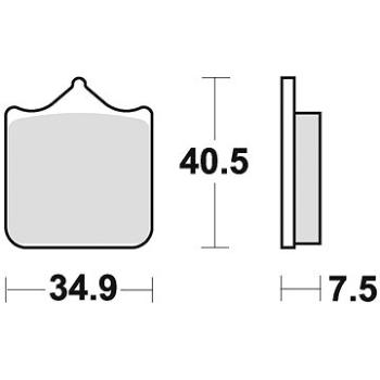 Braking brzdové doštičky (sinterová zmes CM55) (4 ks) M501 – 220 (M501-220)