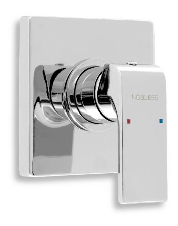 Sprchová batéria Novaservis Nobless Sharp vrátane podomietkového telesa chróm 37050.0