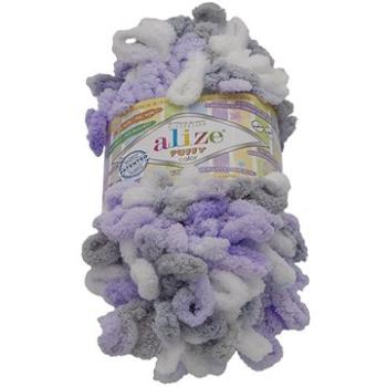 Puffy color 100 g – 6372 biela, fialová, sivá (7120)