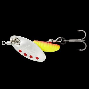 Savage gear rotačka grub spinners silver red yellow - # 2,2 g