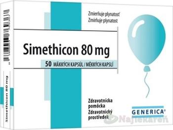 Generica Simethicon 80 mg 50 kapsúl