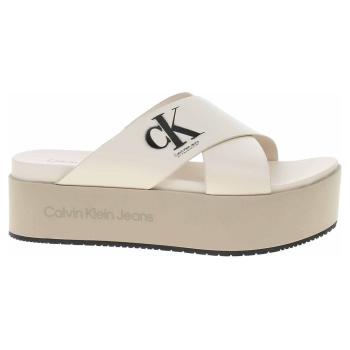 Dámske papuče Calvin Klein YW0YW00964 Ancient White 36