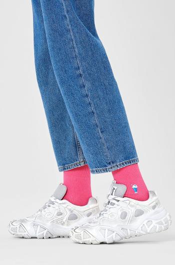 Ponožky Happy Socks dámske, ružová farba