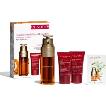 Clarins Double Serum & Super Restorative Set darčeková sada (proti vráskam)