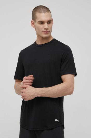 Tréningové tričko Reebok Ac+ Dreamblend H44123 čierna farba, jednofarebné