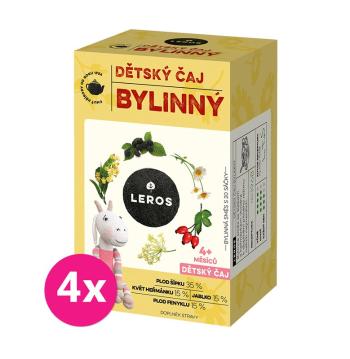 4x LEROS Čaj detský bylinný 20x1,8g