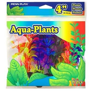 Penn Plax Umelé rastliny farebné 10,2 cm sada 6 ks (0030172071454)