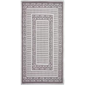 Sivo-béžový bavlnený koberec Vitaus Olivia, 80 × 150 cm