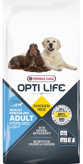 Versele Laga Opti Life dog Adult Light Medium & Maxi 12,5kg