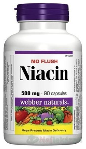 Webber Naturals Niacín 500mg Vitamín B3 90 tabliet