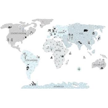 Kopko samolepky na stenu mapa sveta – colors (2882956579193)