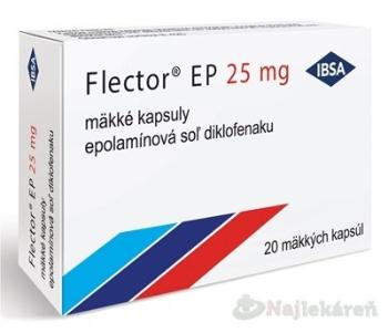 Flector EP 25 mg na bolesť kĺbov, svalov a šliach 20 kapsúl