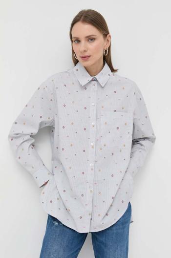 Bavlnená košeľa MAX&Co. x Tamagotchi dámska, voľný strih, s klasickým golierom