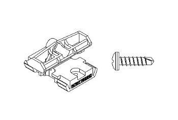 Set PVC spona 9486 pre Al. podkladové profily, TWINSON Spona 85 ks Skrutka 100 ks