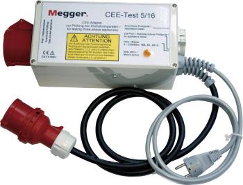 Adaptér striedavého prúdu Megger CEE Test 5/16 pre testery radu PAT300 a PAT400, DE-050