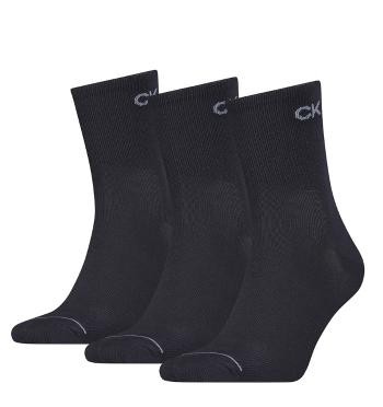 CALVIN KLEIN - 3PACK CK Nick navy quarter ponožky s logom-UNI