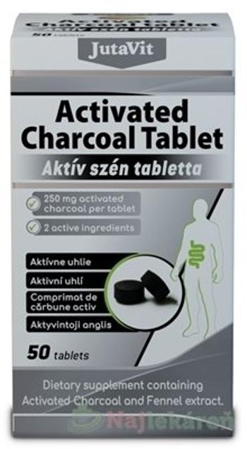JutaVit Aktívne uhlie 250 mg 50 tabliet