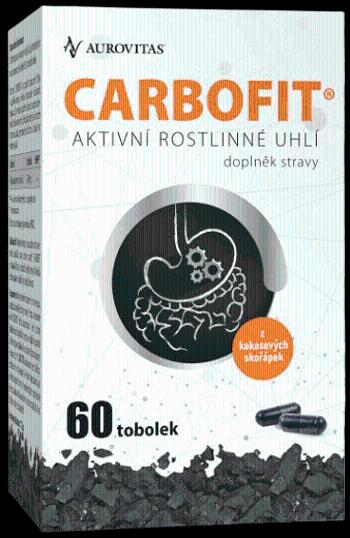 CARBOFIT aktívne rastlinné uhlie 60 tvrdých kapsúl