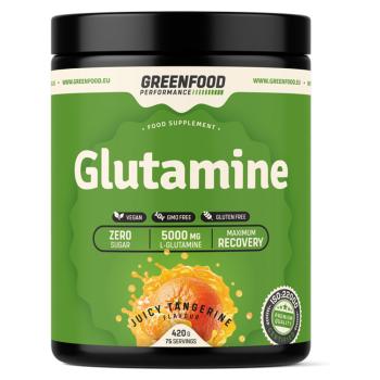 GREENFOOD NUTRITION Performance glutamine šťavnatá mandarínka 420 g