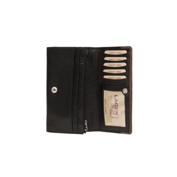 Lagen Dámska peňaženka kožená PWL367 Čierna
