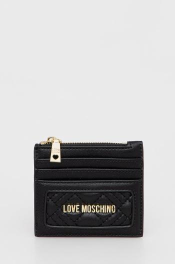 Peňaženka Love Moschino dámsky, čierna farba