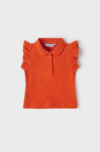 Detské tričko Mayoral oranžová farba,