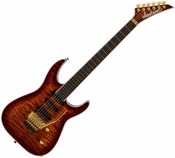 Jackson Pro Plus Series Soloist SLA3Q EB Amber Tiger Eye Elektrická gitara