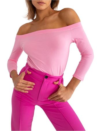 Ružové tričko so spadnutými ramenami vel. XL