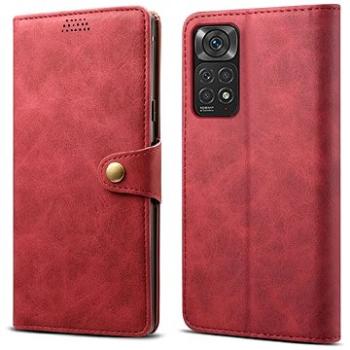 Lenuo Leather flipové puzdro pre Xiaomi Redmi Note 11/11S, červená (348258)