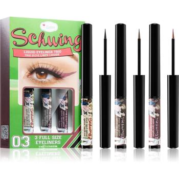 theBalm Schwing® Liquid Eyeliner Trio dlhotrvajúce tekuté očné linky 3 ks 3 ks