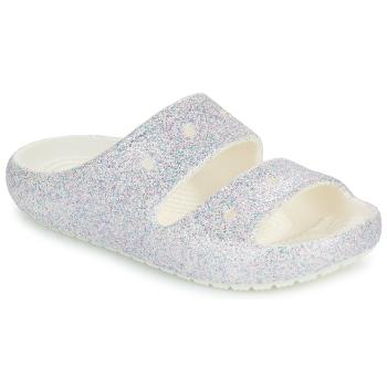 Crocs  Classic Glitter Sandal v2 K  Sandále Biela