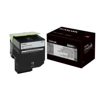 LEXMARK 80C0X10 - originálny toner, čierny, 8000 strán