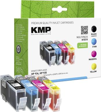 KMP Ink cartridge kombinované balenie kompatibilná náhradný HP 934, 935 čierna, zelenomodrá, purpurová, žltá H151V 1743,
